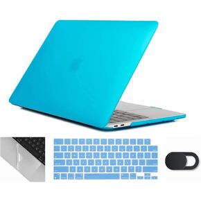 Se7enline متوافق مع 2021/2022/2023/2024 MacBook Pro 14 بوصة غطاء صلب للطراز A2442 A2779 A2918 A2992 M3 M2 M1 Pro/Max مع غطاء لوحة المفاتيح وواقي لوحة اللمس وغطاء كاميرا الويب، أسود