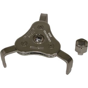 Lisle 63830 61-124mm 3 Jaw Wrench & Adapter