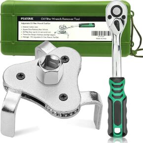 Adjustable Oil Filter Wrench Universal Use for 2-1/2 inch to 4.5 inch Oil Filter Wrench Remover Tool Set 3 Leg - Black in Kuwait