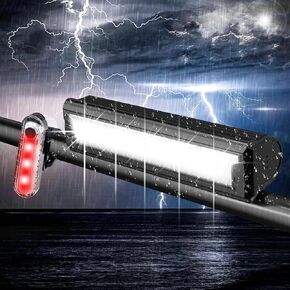 Bike Lights for Night Riding Rechargeable 2800 Lumen Bicycle Lights Front and Rear Rechargeable 5 Adjustable Modes 5 Bike Headlight and Tail Light Set 5 Adjustable Modes for Cycling