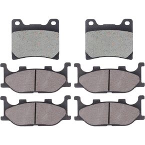 MOTOKU Front and Rear Brake Pads for Vstar 1100 1999-2009
