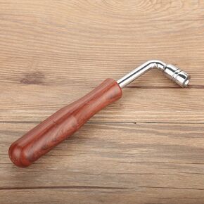 String Tuner Piano,Professional Piano Tuner Spanner L shape Piano Tuning Hammer Lever Wrench Hardwood Handle Guzheng Repair Tool Llave Afinar Piano tuner wrench tuning wrench piano