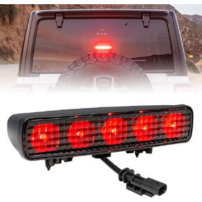 TRUE MODS LED Third Brake Light Replacement for Jeep 2018+ Wrangler JL [Red Lens] [Plug-n-Play] [IP67 Waterproof]