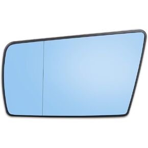 X AUTOHAUX Mirror Glass Heated with Backing Plate Driver Side Left Side Rear View Mirror Glass for Mercedes-Benz E320 S600