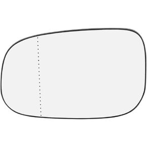 X AUTOHAUX Mirror Glass Heated with Backing Plate Driver Side LH Left Side Rear View Mirror Glass for Volvo C30 2007-2013 for Volvo V50 2007-2010