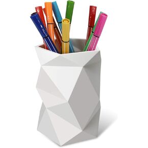 Creative Design Silicone Pen and Pencil Holder (White)