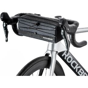 ROCKBROS Bike Handlebar Bag Bicycle Front Frame Bag Waterproof Bike Storage Bag with Shoulder Strap Bike Accessories