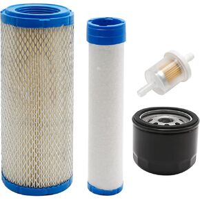 laffoonparts 11013-7044 Air Filter Replacement for Kawasaki FX651V FX691V FX730V FX751V FX801V FX850V FX1000V 4 Cycle Engine Replace#11013-7045 with 49065-7007 Oil Filter