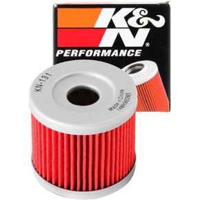K&N Motorcycle Oil Filter: High Performance, Premium, Designed to be used with Synthetic or Conventional Oils: Fits Select Sizuki, Hyosung Vehicles, KN-131
