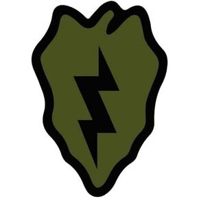 25th Infantry Symbol Sticker Division Combat Service Tab Rank PVC Bumper Vinyl Waterproof Army Soldier Military Proud Veteran Decal for Cars Truck Sticker Hard Hat Sticker Helmet Sticker Tumbler