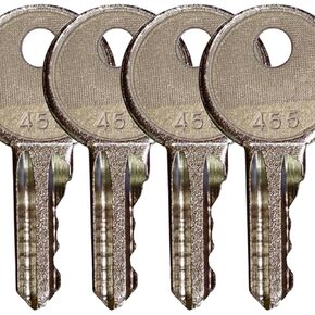 FridayParts 4 Ignition Keys 455 key 104466 for Skyjack Genie JLG Snorkel Parts