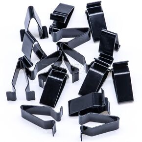 Rexka 15pcs Metal Trim Panel Spring Clip 22 mm Compatible with VW Audi 4A0-867-276 Mercedes Sprinter 0019917670