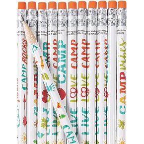 Camping Pencils - Stationery - 24 Pieces