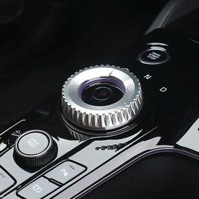 Aluminium Alloy Gear Control Knob Cover Compatible with Kia EV6 KIA NIRO EV Accessories(RED)