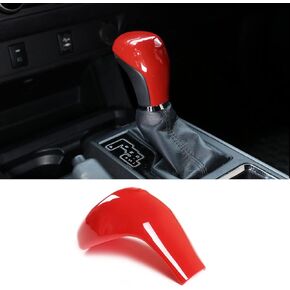 for Toyota Tacoma 2016-2023,for Pudora 2017-2020,for Land Cruiser 2016,for Highlander 2014-2019 Gear Shift Knob Cover Trim Accessories (RED) ABS 1 PC