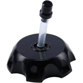 CNC Aluminum Gas Fuel Tank Cover Cap with Breather Valve For 50cc 70cc 90cc 110cc 125cc 140cc 150cc 160cc Pit Dirt Motor Bike (Black)