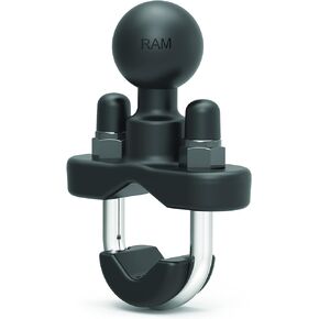 RAM Mounts Handlebar U-Bolt Base for Rails 0.5" to 1" in Diameter RAM-B-231U with B Size 1" Ball