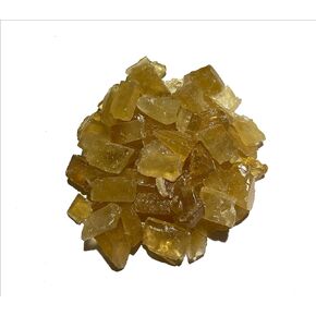Crystal Collection Rough Honey Calcite Stones with Velvet Bag (1 Pound)