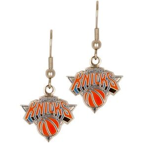 Aminco NBA New York Knicks Logo Dangler Earrings