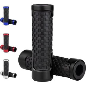 Universal Motorcycle Handlebar Grips Fits for Motorcycles with 7/8" Left Grip and 1" Right,Make Your Motorcycle Unique.(Black)
