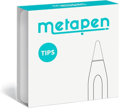Metapen Pencil Tips for Apple Pencil 2nd and 1st Generation - 1:1 Original Size (4pcs, 2X More Durable), Fit Well with iPad Pen for iPad Pro/Mini/Air, Active Stylus Nibs (White, NOT Yellow) in Saudi Arabia