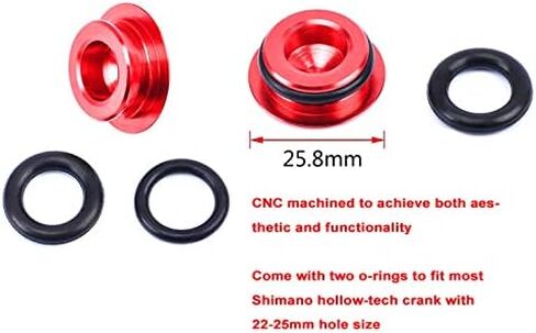 غطاء غطاء غبار ذراع الكرنك لمجموعة الكرنك Shimano HollowTech مثل Deore/XT/SLX/XTR/105/UTDA، خيارات ألوان متعددة in Kuwait