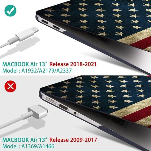 Cartoon Compatible with MacBook Air 13 Inch Case 2022, 2021-2018 M1 A2337 A2179 A1932 Durable Hard Plastic Shell Case &Keyboard Cover&Mac OS Keyboard Sticker (Gray Cat) in Saudi Arabia