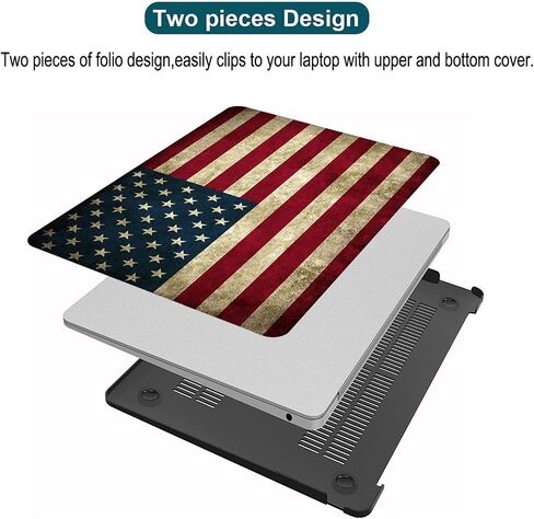 Cartoon Compatible with MacBook Air 13 Inch Case 2022, 2021-2018 M1 A2337 A2179 A1932 Durable Hard Plastic Shell Case &Keyboard Cover&Mac OS Keyboard Sticker (Gray Cat) in Saudi Arabia
