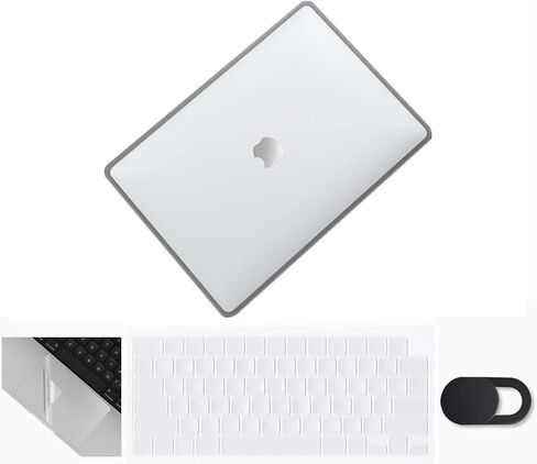 Se7enline متوافق مع 2021/2022/2023/2024 MacBook Pro 14 بوصة غطاء صلب للطراز A2442 A2779 A2918 A2992 M3 M2 M1 Pro/Max مع غطاء لوحة المفاتيح وواقي لوحة اللمس وغطاء كاميرا الويب، أسود in Kuwait
