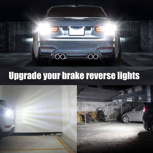 2 قطعة سيارة T15-2835-15SMD LED لمبة، 1.57 بوصة × 0.39 بوصة W16W 750LM ضوء فرامل عالي السطوع عكس الضوء، تيار مستمر 12 فولت Canbus التوصيل والتشغيل ضوء الإشارة، عالمي لمصباح إضاءة السيارات (أبيض) in Saudi Arabia