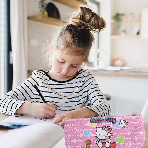 مقلمة قطة - حقيبة أقلام رصاص وردية، حقيبة أقلام رصاص Kawaii، حافظة أقلام أنمي لطيفة للأطفال، مستلزمات مدرسية لطيفة للفتيات in Kuwait