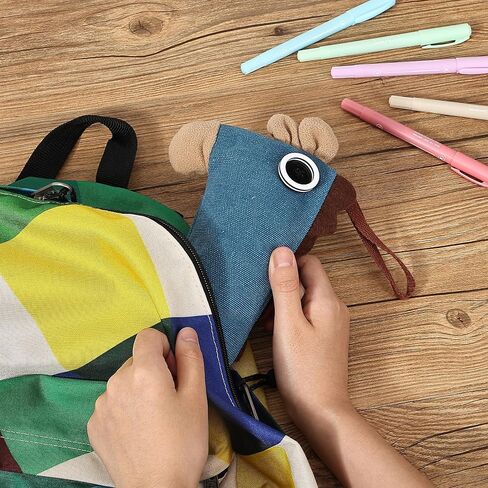 Mr. Pen- Standing Pencil Case, Animal Pencil Pouch, Red Donkey, Kids Pencil Case for Kids, Stand Up Pencil Case, Cute Pencil Pouch for Girls and Boys, Pen Case, Pen Pouch, School Pencil Case Pouch in Saudi Arabia