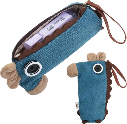 Mr. Pen- Standing Pencil Case, Animal Pencil Pouch, Red Donkey, Kids Pencil Case for Kids, Stand Up Pencil Case, Cute Pencil Pouch for Girls and Boys, Pen Case, Pen Pouch, School Pencil Case Pouch in Saudi Arabia