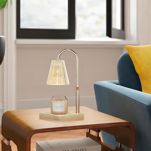 مصباح تدفئة الشموع، سخان شموع كهربائي مع مؤقت، مصباح تدفئة شموع قابل للتعتيم لشموع الجرة مع لمبتين، مذيب كهربائي، ديكور منزلي وهدية للأم in Kuwait