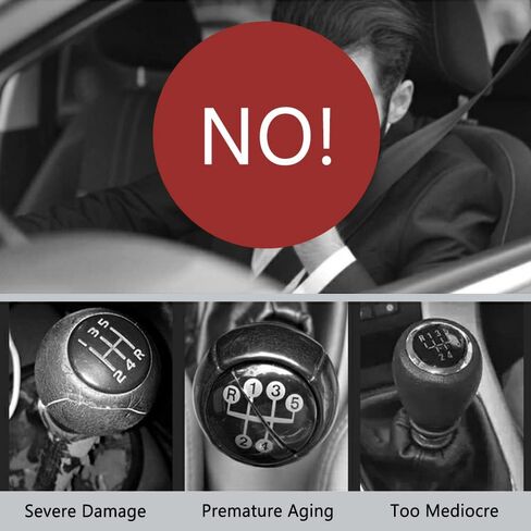 8 Ball Billiard Black Round Shift Knob, Speed Gear Shifter Knob, Acrylic Gear Shift Knob with 3 Adapters Universal Fit for Manual Vehicles M8x1.25, M10x1.25, M10x1.5, M12x1.25 in Kuwait