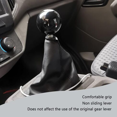 8 Ball Billiard Black Round Shift Knob, Speed Gear Shifter Knob, Acrylic Gear Shift Knob with 3 Adapters Universal Fit for Manual Vehicles M8x1.25, M10x1.25, M10x1.5, M12x1.25 in Kuwait