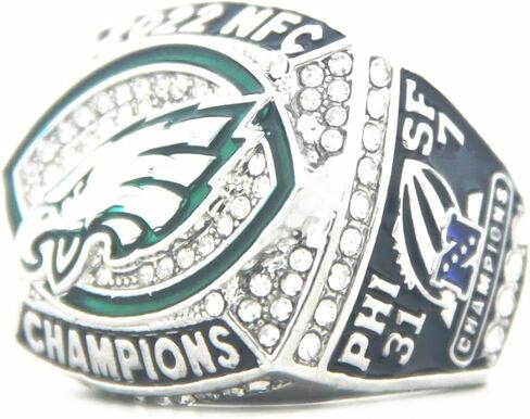 PHI 2017 Eagle Champions Ring 52 Party Supplies Phi 1948 1949 1960 1980 2004 2022N'F'C بطولة المؤتمرات مجموعة 6 خواتم للرجال والأولاد والأطفال والشباب والنساء in Kuwait