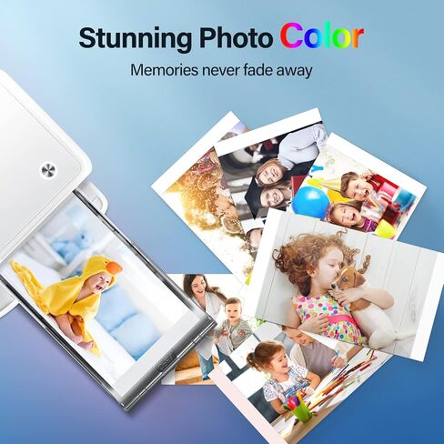 ورق وشريط طباعة صور iDPRT مقاس 4 بوصة × 6 بوصة، وشريط واحد و54 ورقة صور، وصبغ حراري، مقاوم للماء، للعرض، والتأطير، وسجل القصاصات in Kuwait