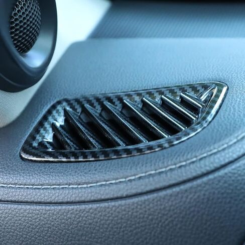 لسيارة هايلاندر 2023 2022 2021 2020 زخارف لمنفذ فتحة تهوية الرياح العلوية، ملحقات غطاء الحبوب من ألياف الكربون الداخلية الرياضية-الكربون in Kuwait