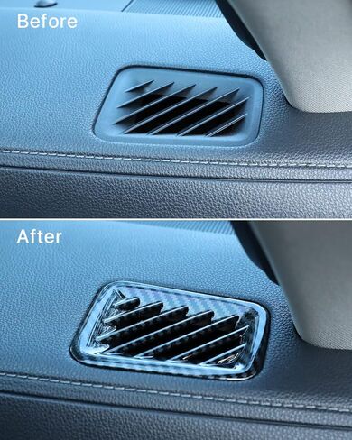 لسيارة هايلاندر 2023 2022 2021 2020 زخارف لمنفذ فتحة تهوية الرياح العلوية، ملحقات غطاء الحبوب من ألياف الكربون الداخلية الرياضية-الكربون in Kuwait