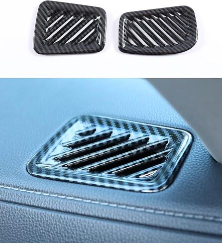 لسيارة هايلاندر 2023 2022 2021 2020 زخارف لمنفذ فتحة تهوية الرياح العلوية، ملحقات غطاء الحبوب من ألياف الكربون الداخلية الرياضية-الكربون in Kuwait