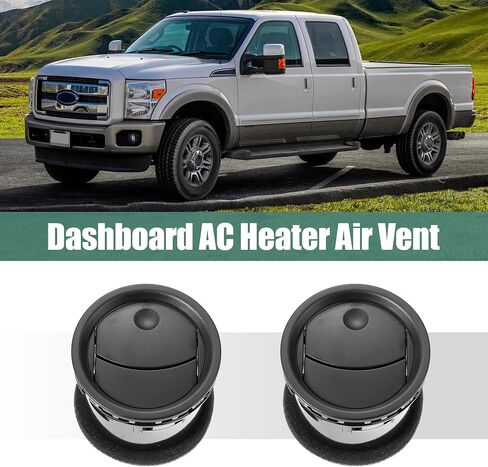 X AUTOHAUX 2 قطعة لوحة القيادة AC سخان الهواء تنفيس 8L3Z19893BA الجبهة الداخلية AC تنفيس لفورد F-150 2004-2008 لينكولن مارك LT 2006-2008 أسود in Saudi Arabia