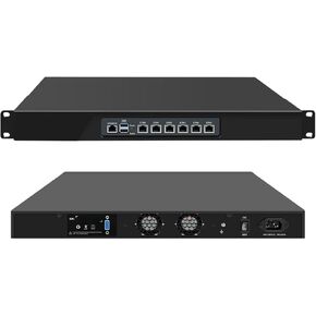 N100 Firewall Rackmount ، 1U 19INCH RACK RACK APPLIANCE ، 6 × 2.5GBE I226V LAN ، DDR5 8GB RAM 128GB SSD ، AES-NI ، OPNSENSE
