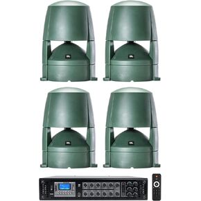 Rockville (4) JBL Control 88M 8" Commercial 70v Outdoor Landscape Speakers Bundle RCS350-6 Amplifier (5 Items)