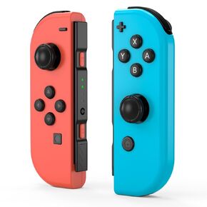 Switch Controllers Compatible with Switch/Lite/OLED, Wireless Switch Controller Replacement Support Wake-up, Dual Vibration, Motion Control, Screenshot, Red/Blue (Red&Blue)