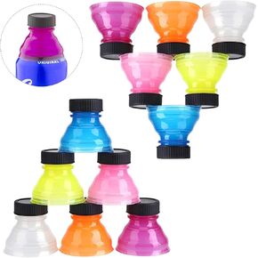 ZOCONE Bottle Lids Set, 6 Pcs Soda Can Lids + 6 Pcs Can Covers + 6 Pcs Silicone Beer Bottles Caps, Spill-proof Bottle Tops for Soda, Beer, Juice, BPA-free Reusable Fizz Lids