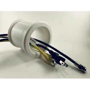 Wall Eye Wall Port with 3" ID Fitting a Wall Thickness Range Between 4 1/4" - 5 3/4"- Allows The Running of Cables, Cords, Tubes, Wires, etc. from one Side of a Wall or Barrier to The Other.