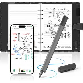 NEWYES SyncPen 4 Set Smart Pen with Smart Notebook Digital Pen Sync Pen Bluetooth Wireless OCR Digital Pen for Students, Designer, Creatives, Business Man, Record Notes