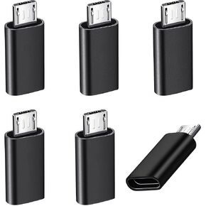 5 Pack Micro USB to USB OTG Adapter, usba to MICR USB,Micro USB 2.0 OTG Adatper for S7 LG, Mouse, Flash Drive, Keyboard, Game Controller(Silver Gray)