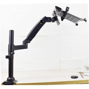 H82T 10" 17" 2-9kg 360 Rotate Air Press Gas Strut LCD Monitor Mount Gas Spring Tablet Laptop Desktop Support(H82T)